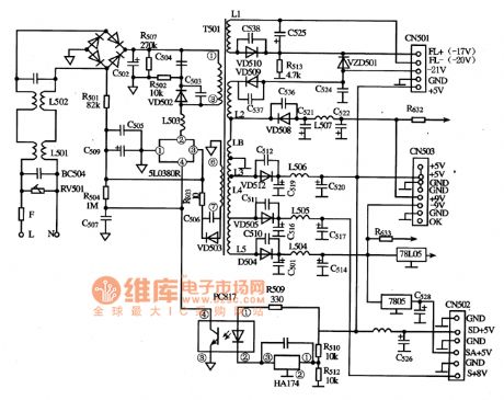 HA174--Precise Reference Regulator IC Typical Application Circuit