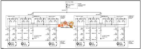 Mazda 95TAURUS power seat circuit
