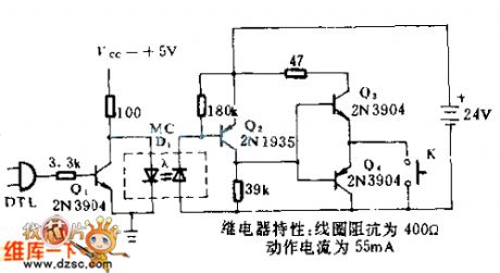 relay isolation circuit of DTL