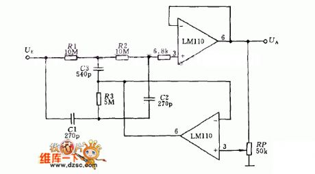 Notch filter with variable Q circuit