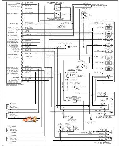 Mazda 95TAURUS (3.2L, SHO) ABS circuit