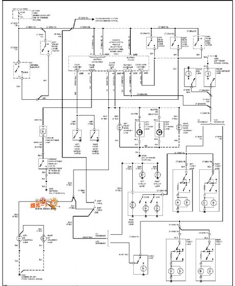 Mazda 95TAURUS (3.2L, SHO) dashboard circuit
