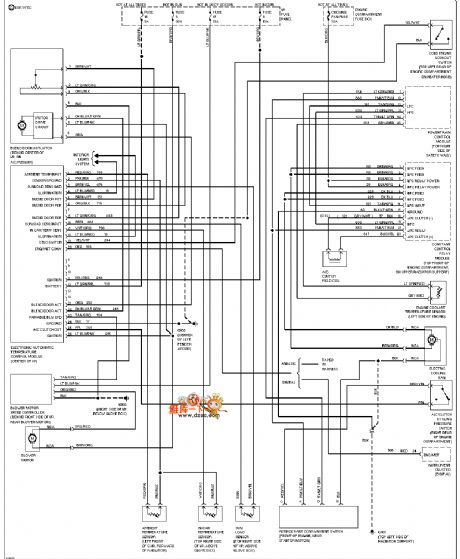 Mazda 95TAURUS (3.0L) automatic air conditioner circuit
