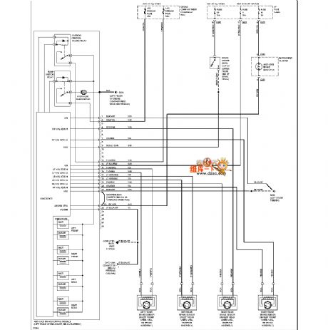 Mazda 96TAURUS ABS circuit