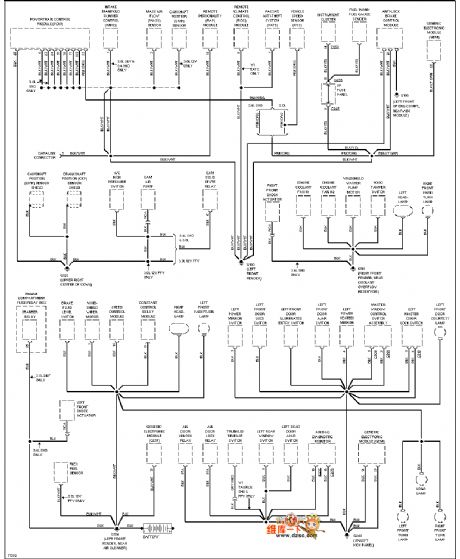 Mazda 96TAURUS Ground distribution circuit