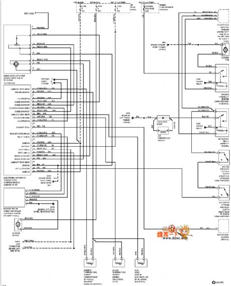 Mazda 96TAURUS (automatic) air conditioner circuit