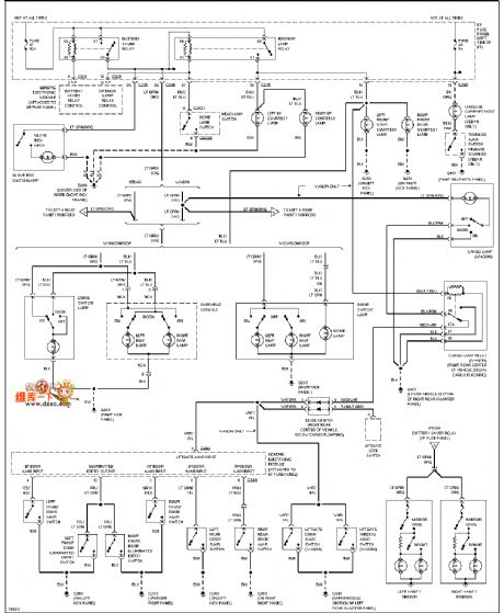 Mazda 96TAURUS gate controlling light circuit