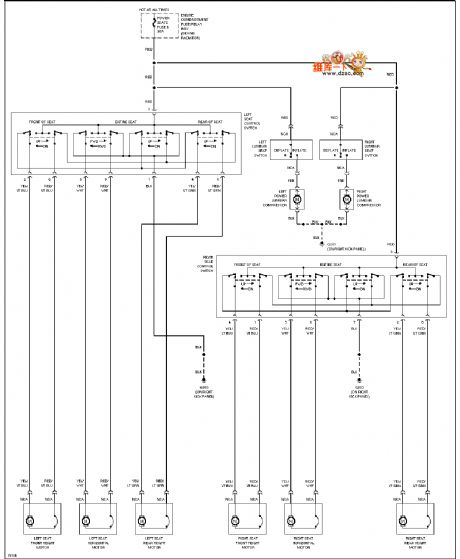 Mazda 96TAURUS electric seat lumbar circuit