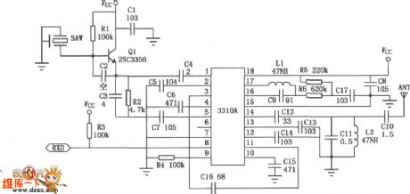 The RX3310A reception module circuit
