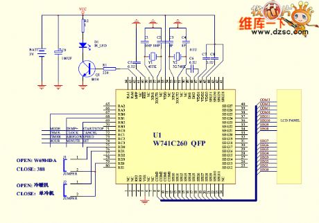 An air-conditioner remote control circuit