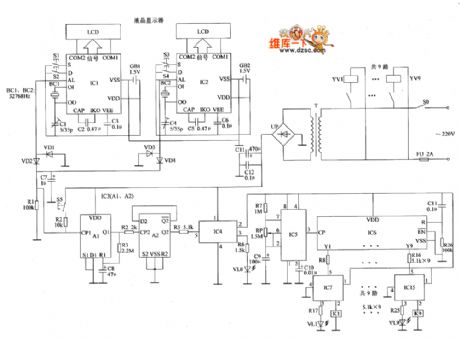 Automatic sprinkler controller circuit diagram 1