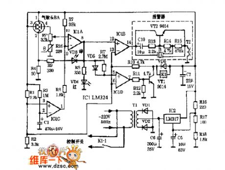 The auto cooker hood circuit (01)