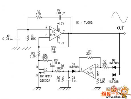 The sine wave generating circuit
