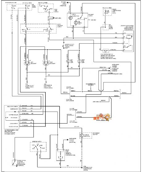 Mazda 95TAURUS (3.2L, SHO) engine performance circuit