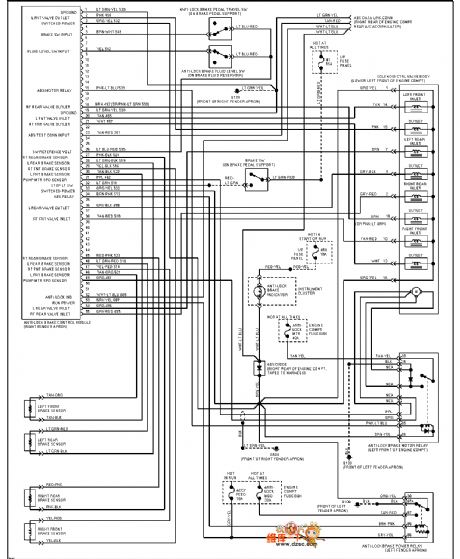 Mazda 95TAURUS (3.8L) ABS circuit