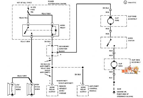 Mazda 94THUNDERBIRD speaker circuit