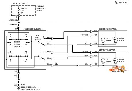 Mazda 94THUNDERBIRD defogger circuit