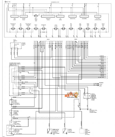 Mazda 94THUNDERBIRD dashboard circuit