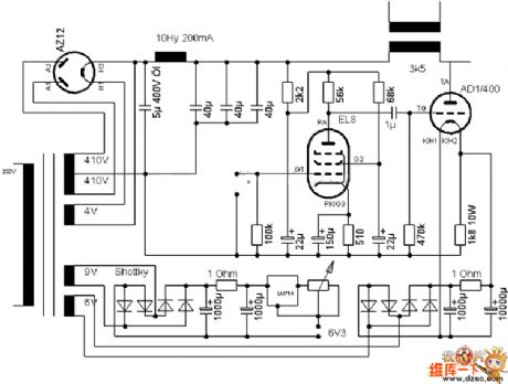 The EL8+AD1/400 low power single terminal circuit