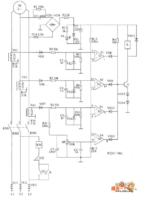 The motor protector circuit diagram 1