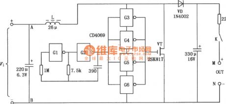CD4069 solar energy charger circuit