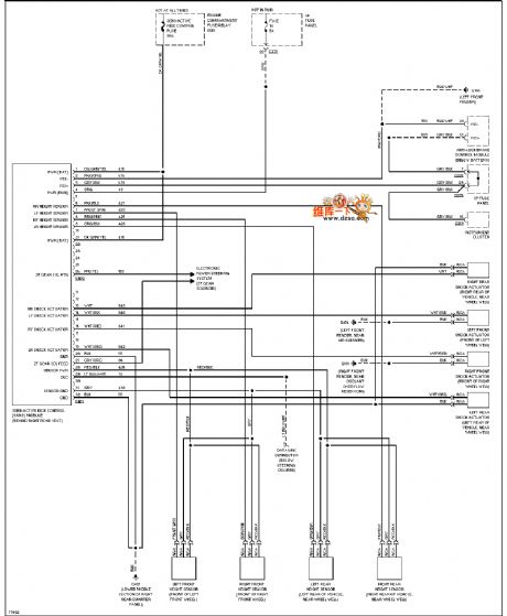 azda 96TAURUS electric suspension circuit