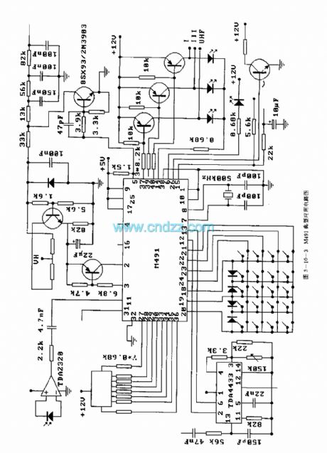 M491 (TV)infrared remote control receiving microprocessor