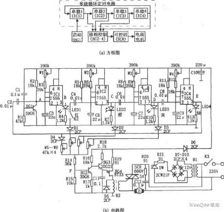 the wind speed program control circuit consisting of 555