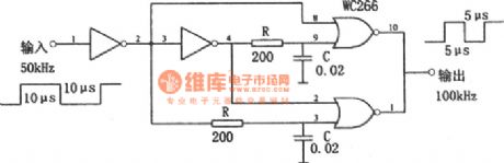 The simple pulse frequency doubler