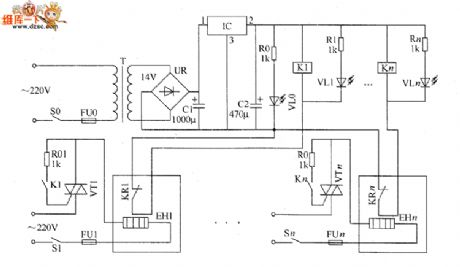 Temperature centralized controller circuit diagram