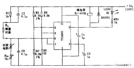 resistance error gauge circuit with IC