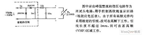 modulator circuit used to indicate low voltage high frequency signal