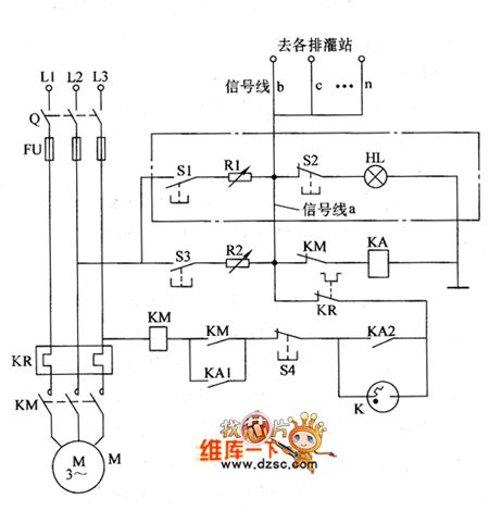 Drainage and irrigation station centralized controller circuit diagram 1