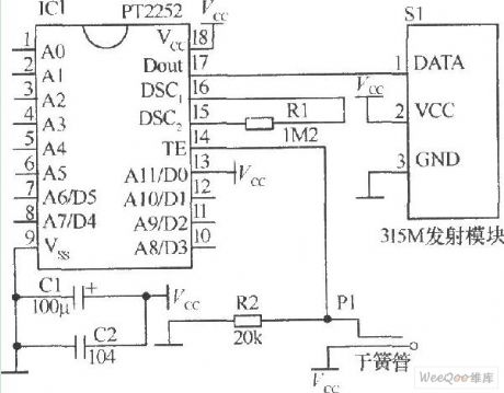 Magnetic induction transmitter circuit