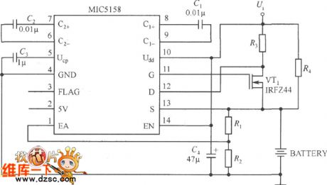 MIC5158--the battery charger circuit