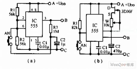 Touch-press type SCR zero-passaging switch circuit