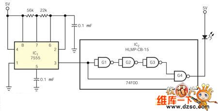 The portable high-speed light pulse generating circuit