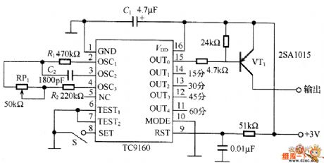 The low-voltage 60min timing circuit
