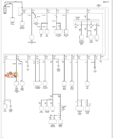 Mazda 94THUNDERBIRD Ground distribution circuit
