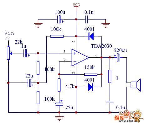TDA2030A amplifier circuit