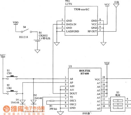 MHz-LC Series Emitter Module Circuit Diagram