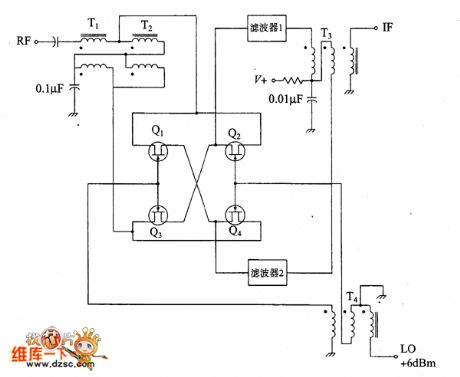 JFET double-balanced mixer circuit