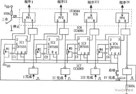 consisiting of CH7555 program controller circuit