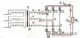 Three-phase-bridge Rectifier Circuit of Resistance Load