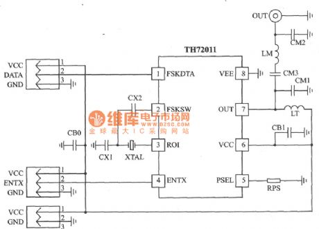 FSK 433MHz Emitter Circuit Diagram