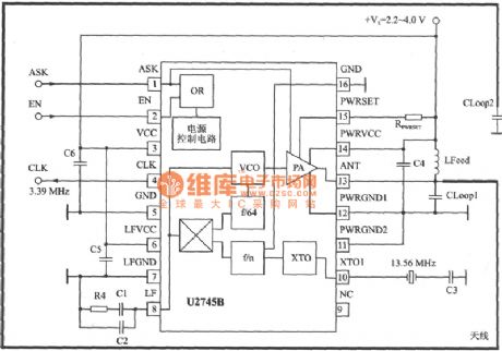 ASK 440～310MHz Emitter Circuit Diagram