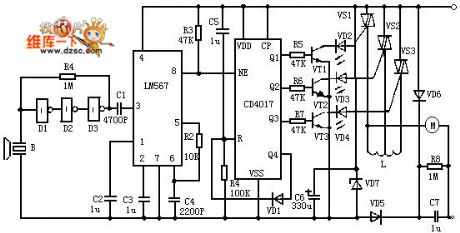 The practical ultrasonic wave remote control reception circuit
