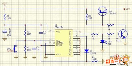 The light touch switch circuit