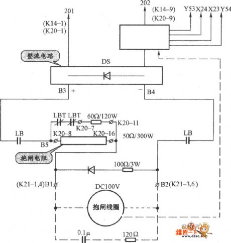The SUZUKI elevator brake sticking circuit