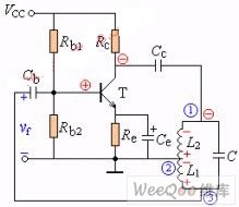 Inductance Three-point LC Oscillator Circuit